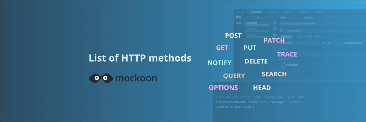 cloud of words, including GET, POST, PUT, DELETE, PATCH, OPTIONS, HEAD