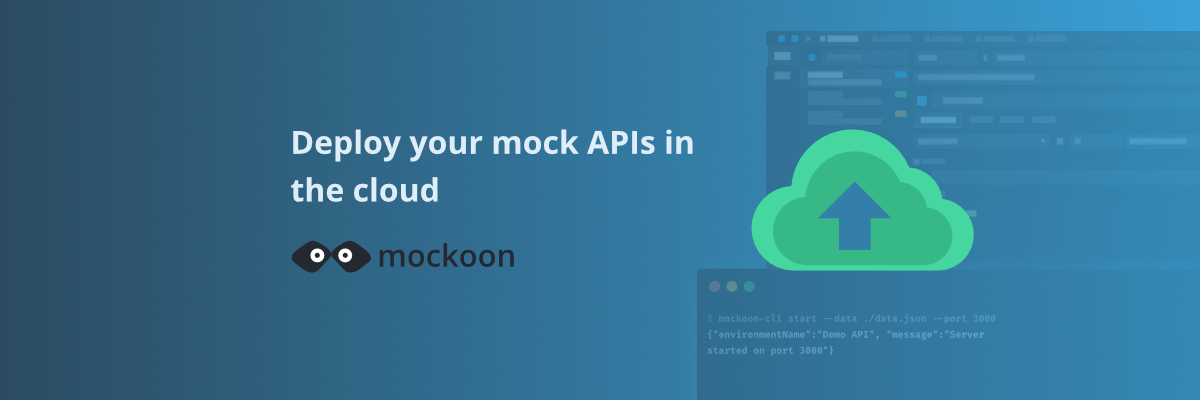 mockoon logo and cloud icon