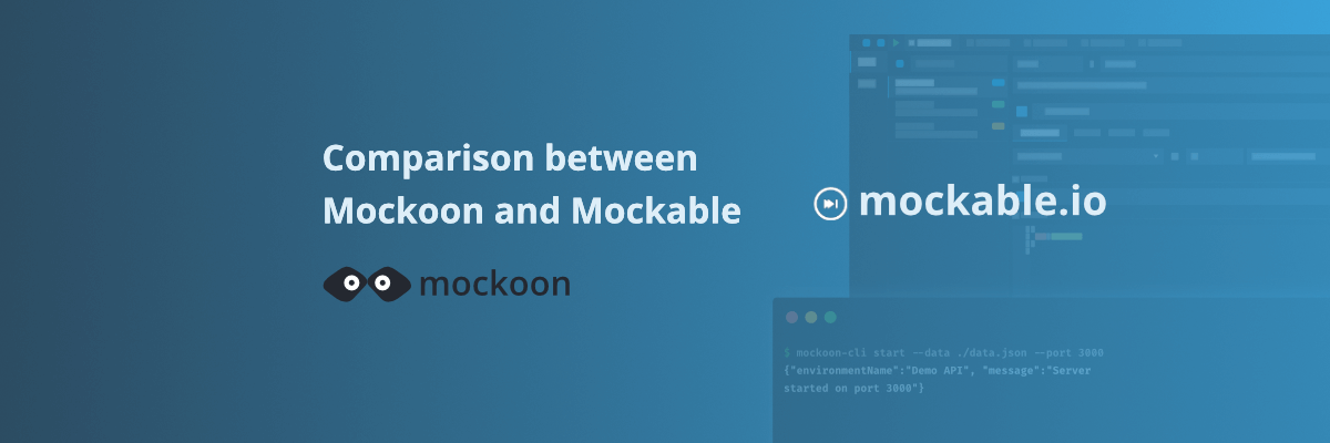 Mockoon and Mockable logos side by side