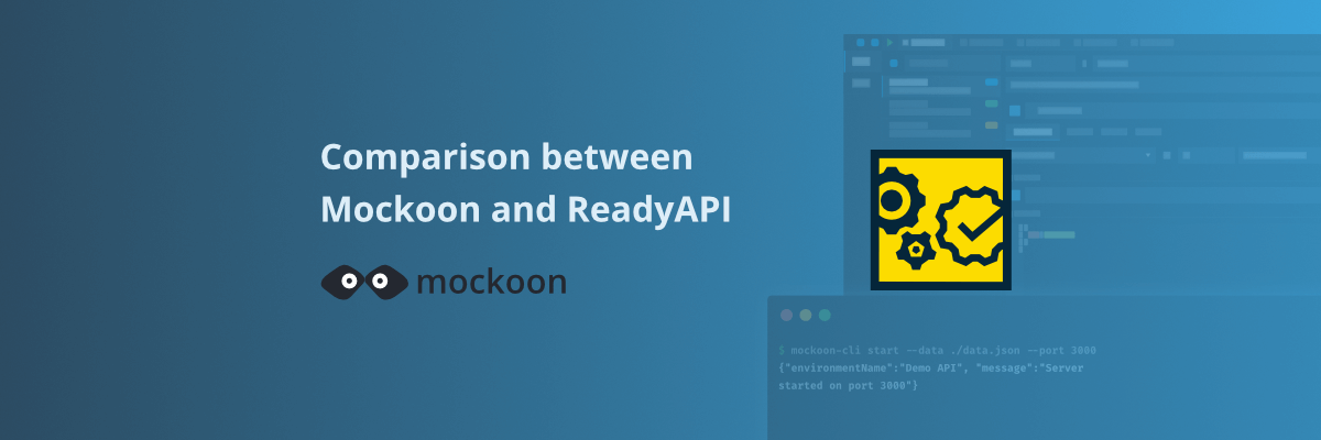 Mockoon and ReadyAPI logos side by side