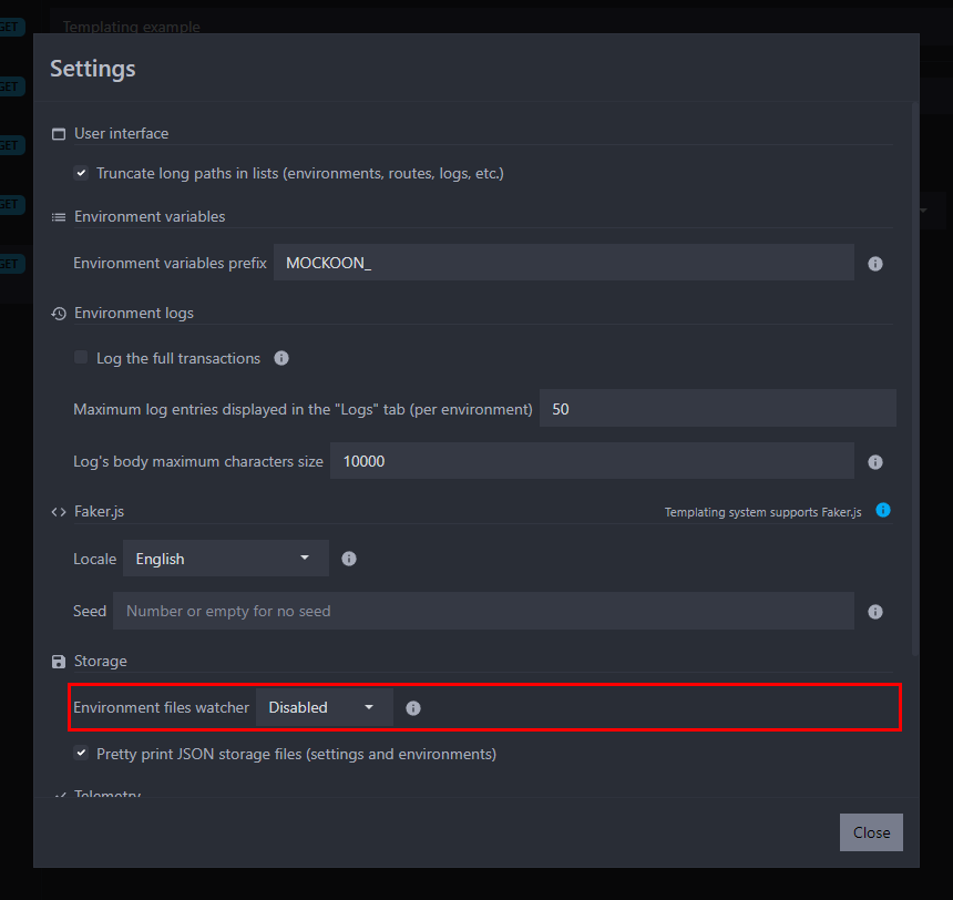enable file monitoring in the settings
