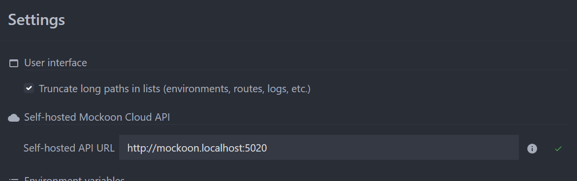 Mockoon Desktop Application