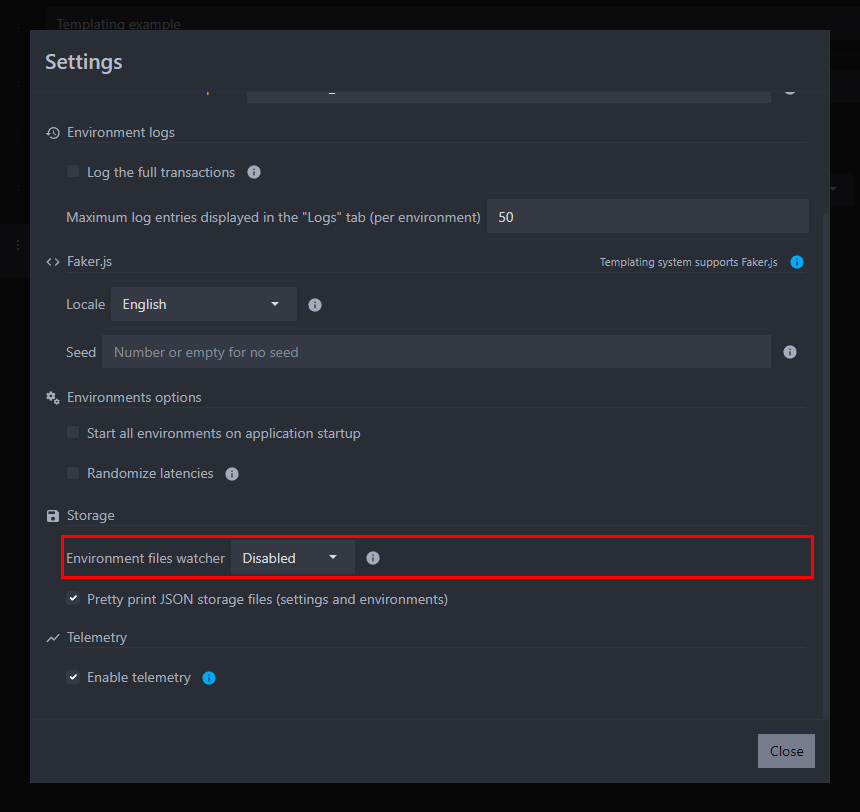 enable file monitoring in the settings