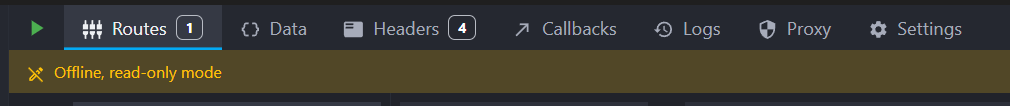 view of the read only mode banner