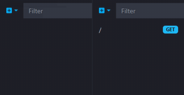 animation of two interfaces side by side being synchronized