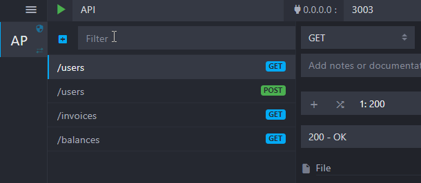 routes filtering