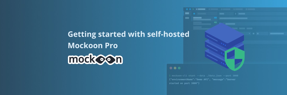 Mockoon logo with a server icon